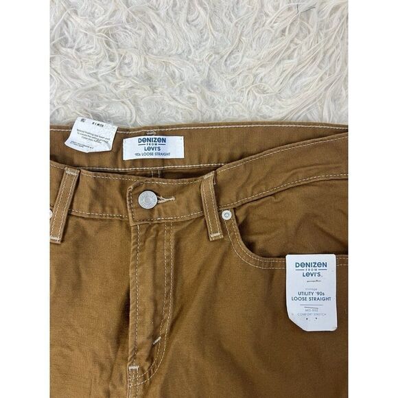 NWT Denizen Levi's Brown Vintage Utility 90's Loose Straight Jeans Women Size 8 - Picture 9 of 11